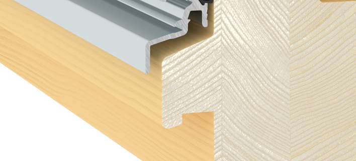 Geschütztes Fensterholz Geschütztes Fensterholz